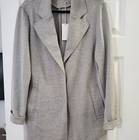 Z Supply Jackets & Blazers - Z Supply Gray Herringbone Long Blazer